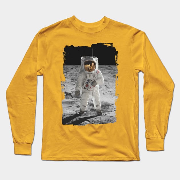 Moon Walk Long Sleeve T-Shirt by avperth